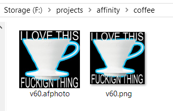 Directory with Affinity source file and .png export of V60 blogpost image. Directory with Affinity source file and .png export of V60 blogpost image.